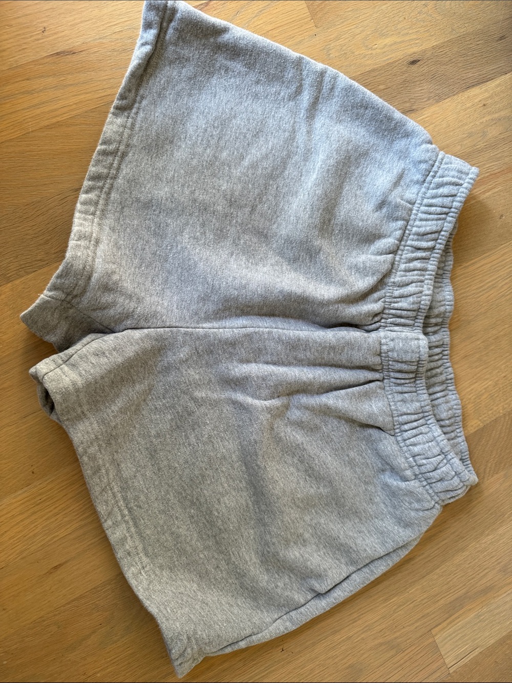 Reformation Light Gray Athletic Fleece Shorts